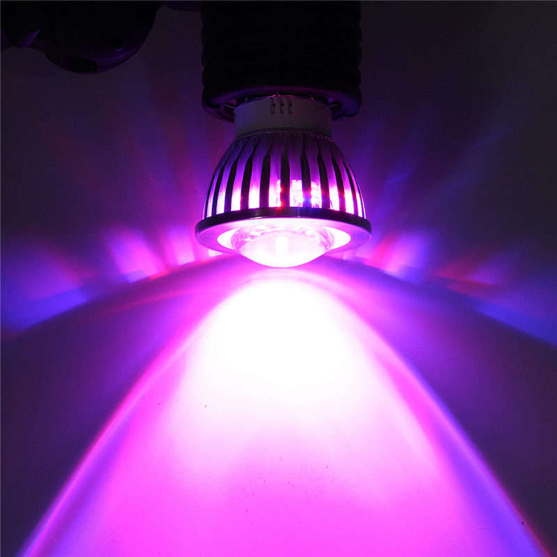 E27 3W Full Spectrum LED Grow Light Lamp Indoor Flower Veg Bloom Plants Oganic