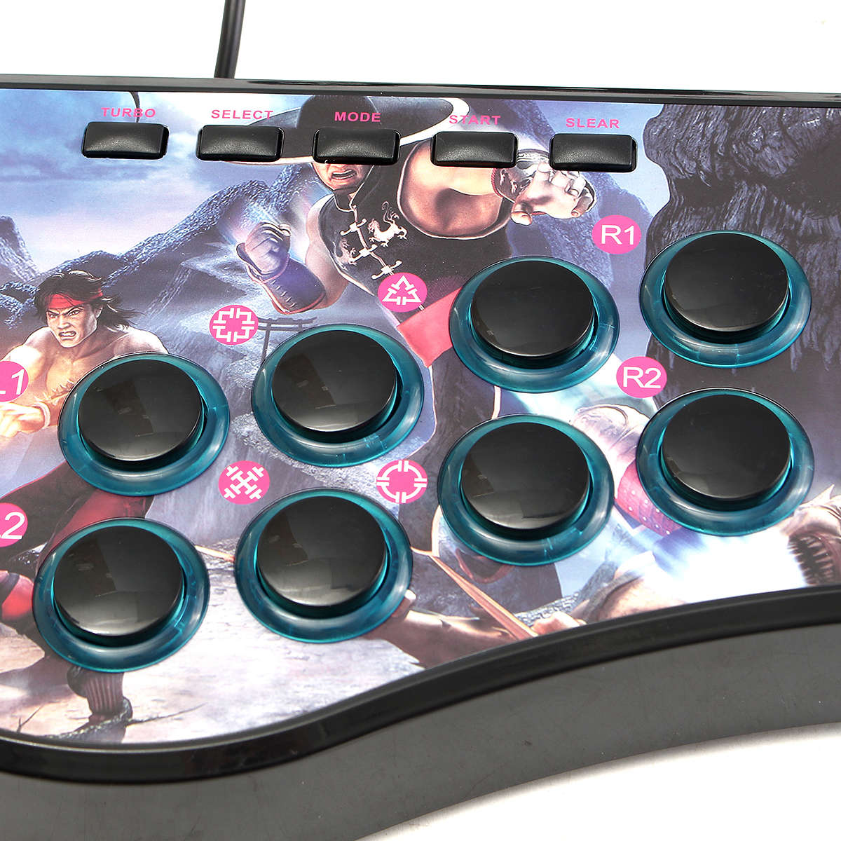 USB Fight Arcade Joystick Gamepad Rocker Game Controller For PS3 Android PC