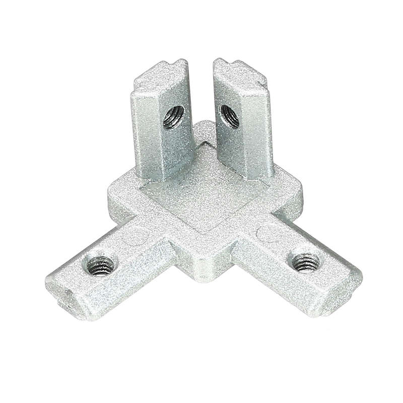 Suleve CJ20 T Slot 3 Way 90 Degree Inside Corner Connector Joint Bracket for 2020 Series Aluminum Pr