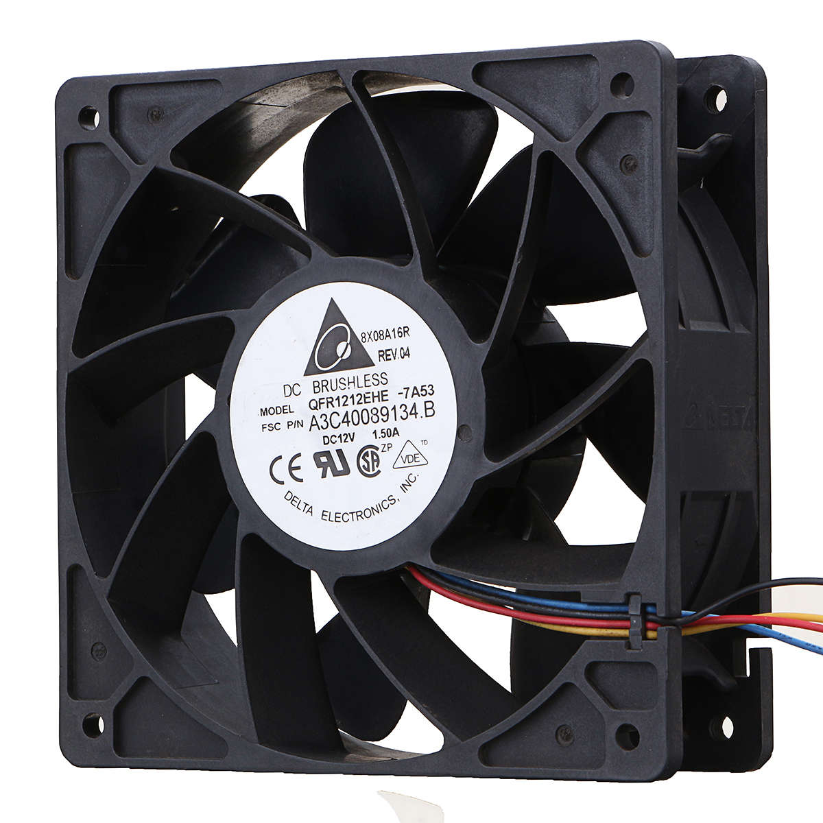 6000RPM Cooling Fan Replacement 4-pin Connector For Antminer Bitmain S7 S9 Black