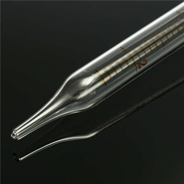 200mm 10ml Rubber Head Glass Dropper Pipettes With Scale Line