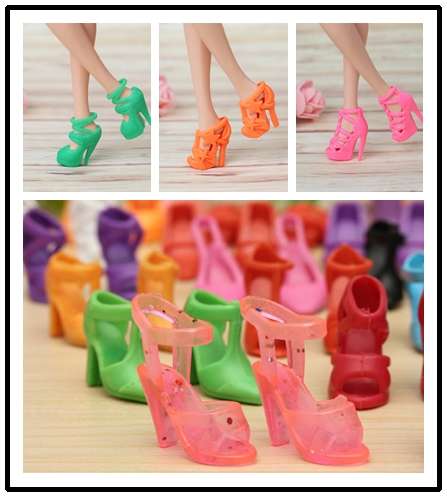 40 Pairs Different High Heel Shoes Boots Accessories For Barbie Doll