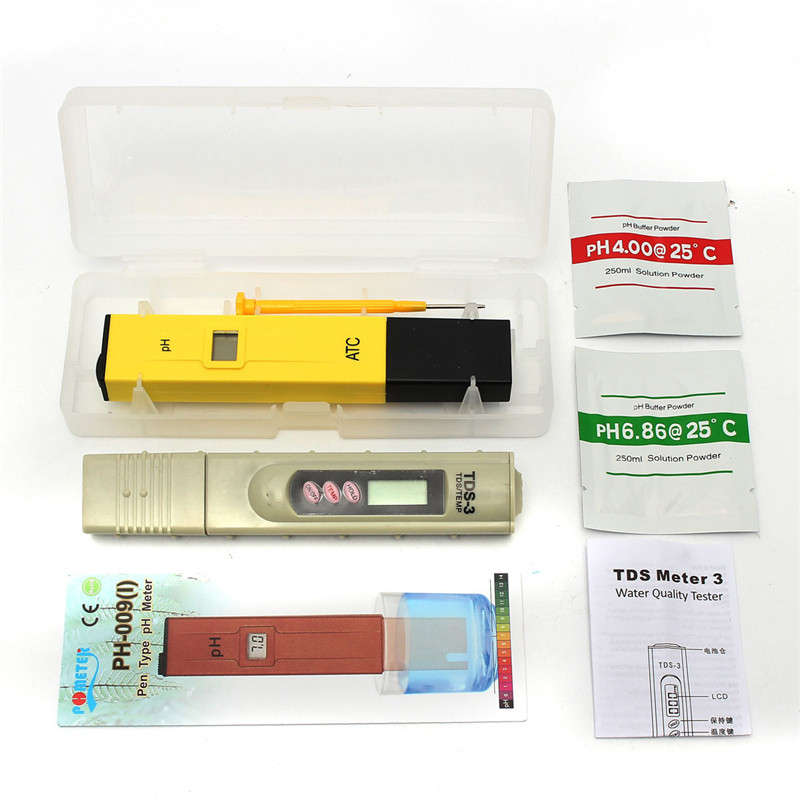 0-9999 PPM Digital PH Meter TDS Tester Aquarium Pool Hydroponic Water Monitor