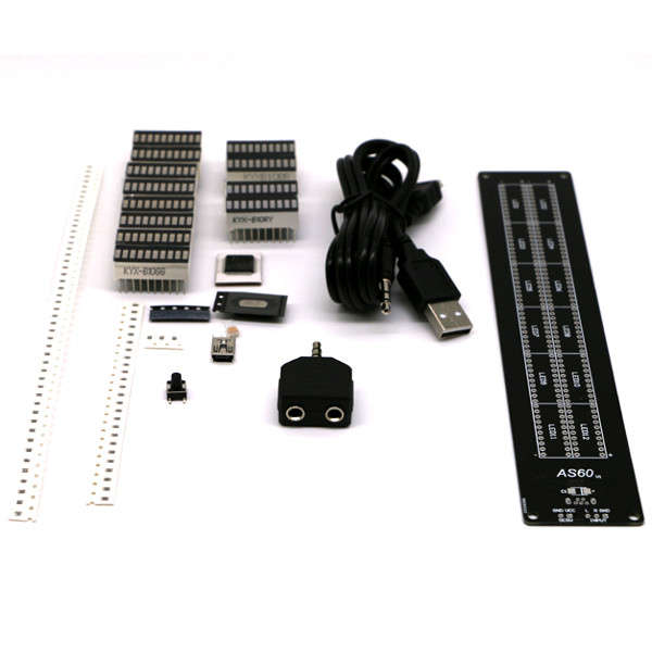 DIY AS60 Dual Channel 60 Segment Binaural Music Spectrum VU Meter Kit