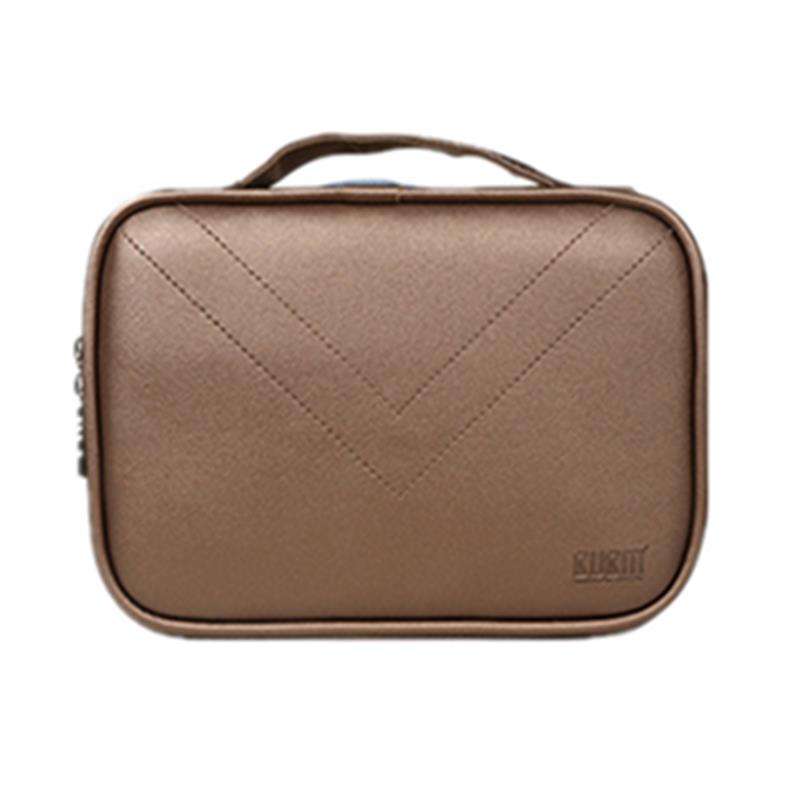 BUBM DPS-P Double Layers Adjustable Waterproof Accessory Earphone Cable Organizer Tablet Storage Bag