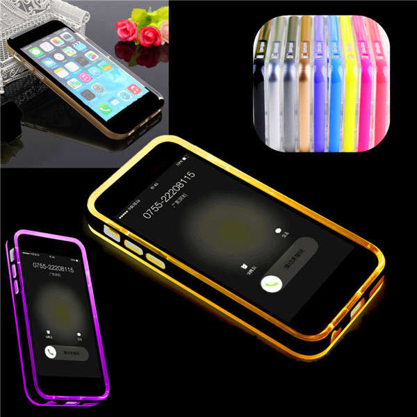 LED Flash Light Up Remind Incoming Call LED Blink Cover Case For iPhone 6