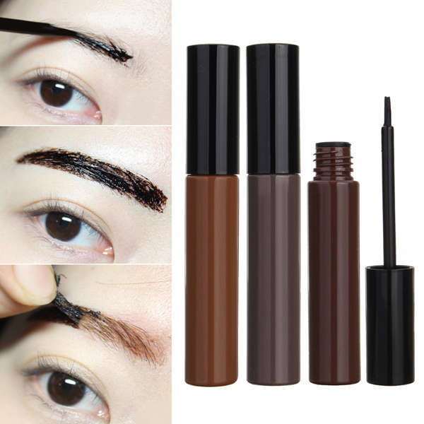 Waterproof Peel Off Tint Eyebrows Gel Long Lasting Eyebrow Liner Makeup Brows Cream Dark Brown Gray