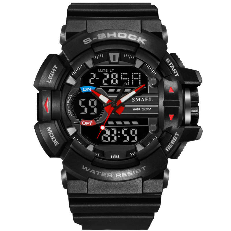 SMAEL 1436 Military Style LED Digital Watch Display Time Date Sport Wristwatch
