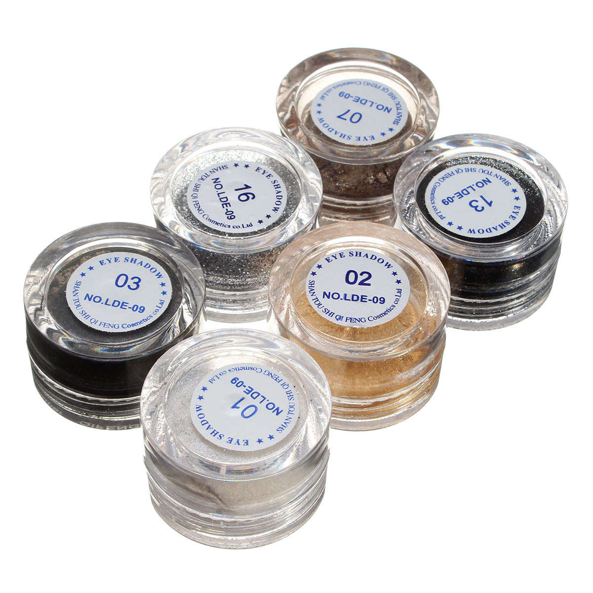 6 Colors Glitter Powder Eye Shadow Kit Makeup Cosmetic Spangle Eyeshadow Set