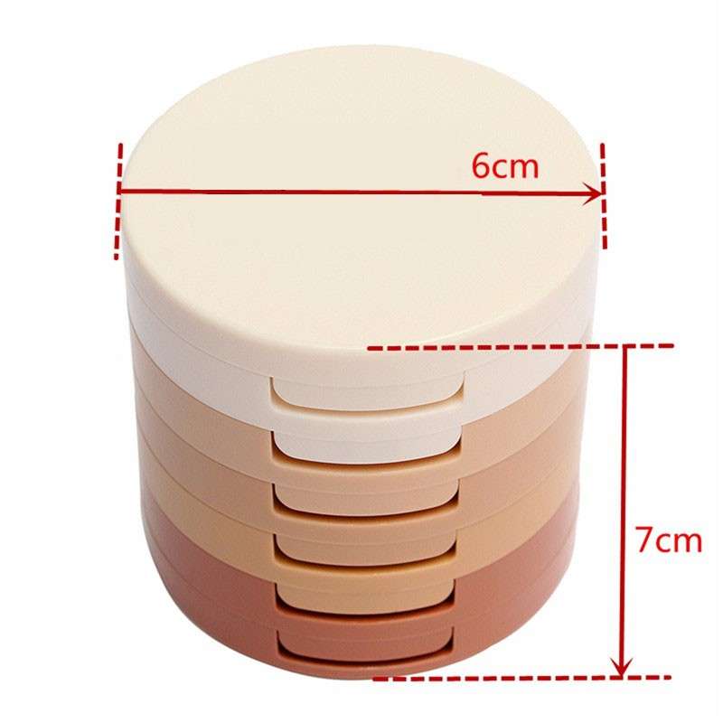 5 Colors Concealing Shading Pressed Powder Foundation Contouring Base Makeup