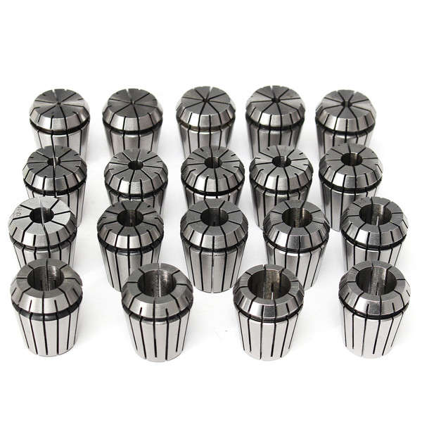 19pcs ER32 2-20mm Spring Collet Set for CNC Milling Lathe Tool