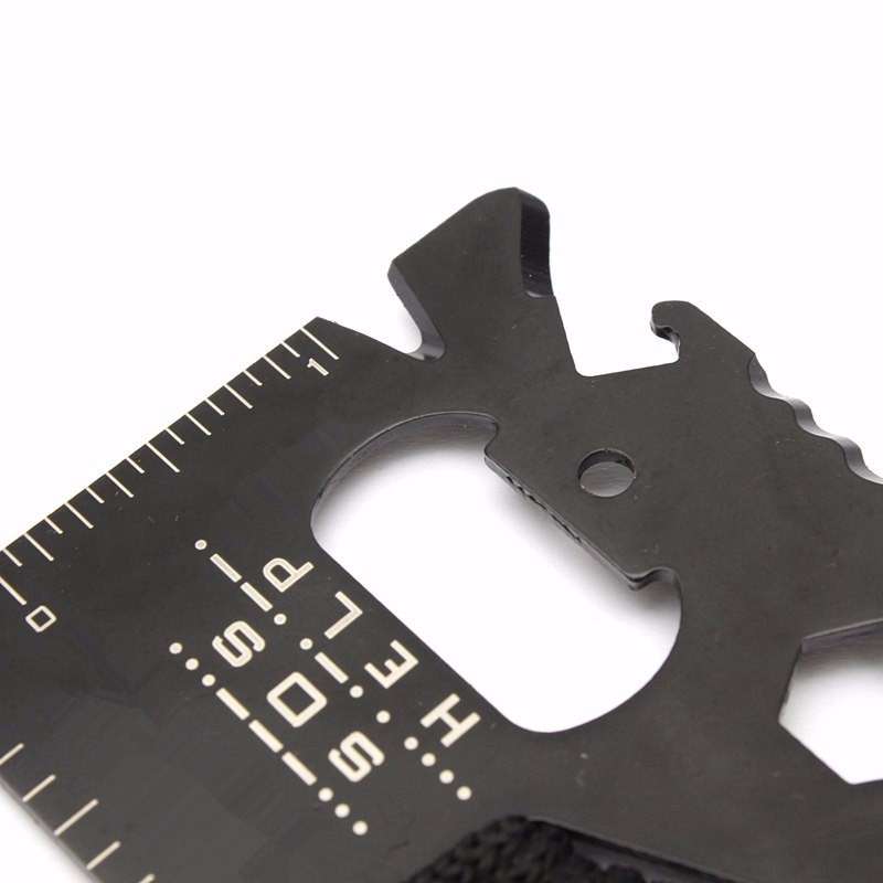 14 In 1 Stainless Steel Multi-function Saber Cards Camping Tool Gadgets