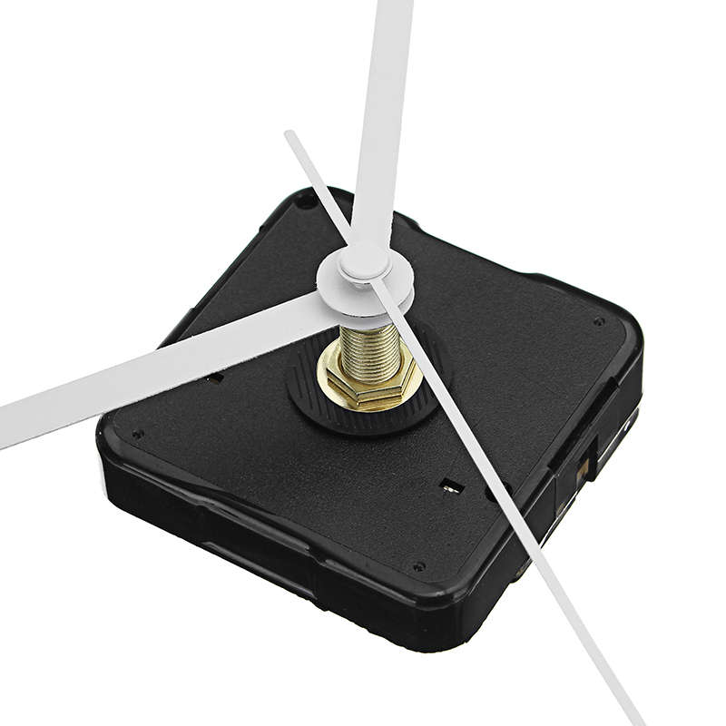 20mm Shaft DIY White Hands Quartz Movement Silent Mechanism Wall Clock Repair Parts