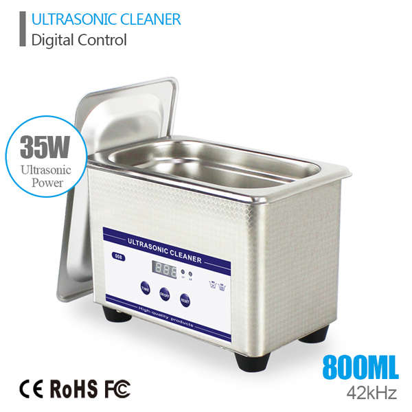 0.8L 35W 42kHz Digital Ultrasonic Cleaning Transducer Ultrasonic Bath Ultrasound Cleaner