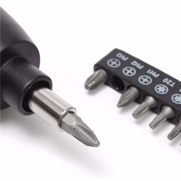 6V Screwdriver Bits Set Cordless Electric Screwdriver Drill With 11pcs Screwdriver Bits