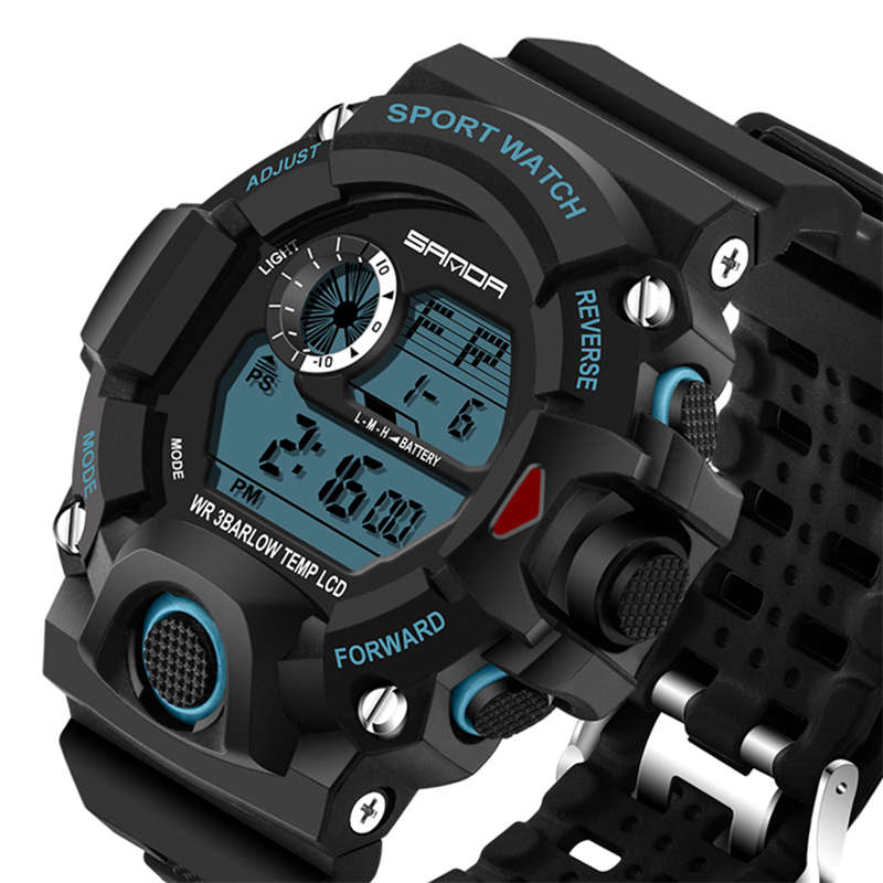SANDA 326 Fashion Men Digital Watch Multifunction Waterproof Outdoor Sports Watch