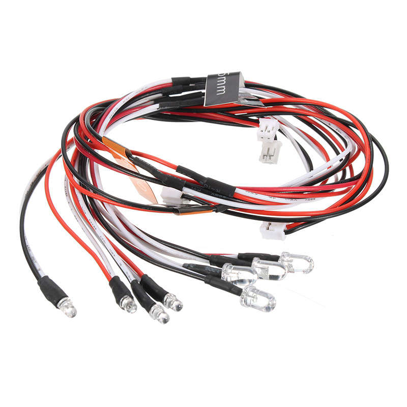 7PCS 8Leds LED Light kit Set Brake Turn Signal For 2.4G 1/10 RC Car Parts Accessories