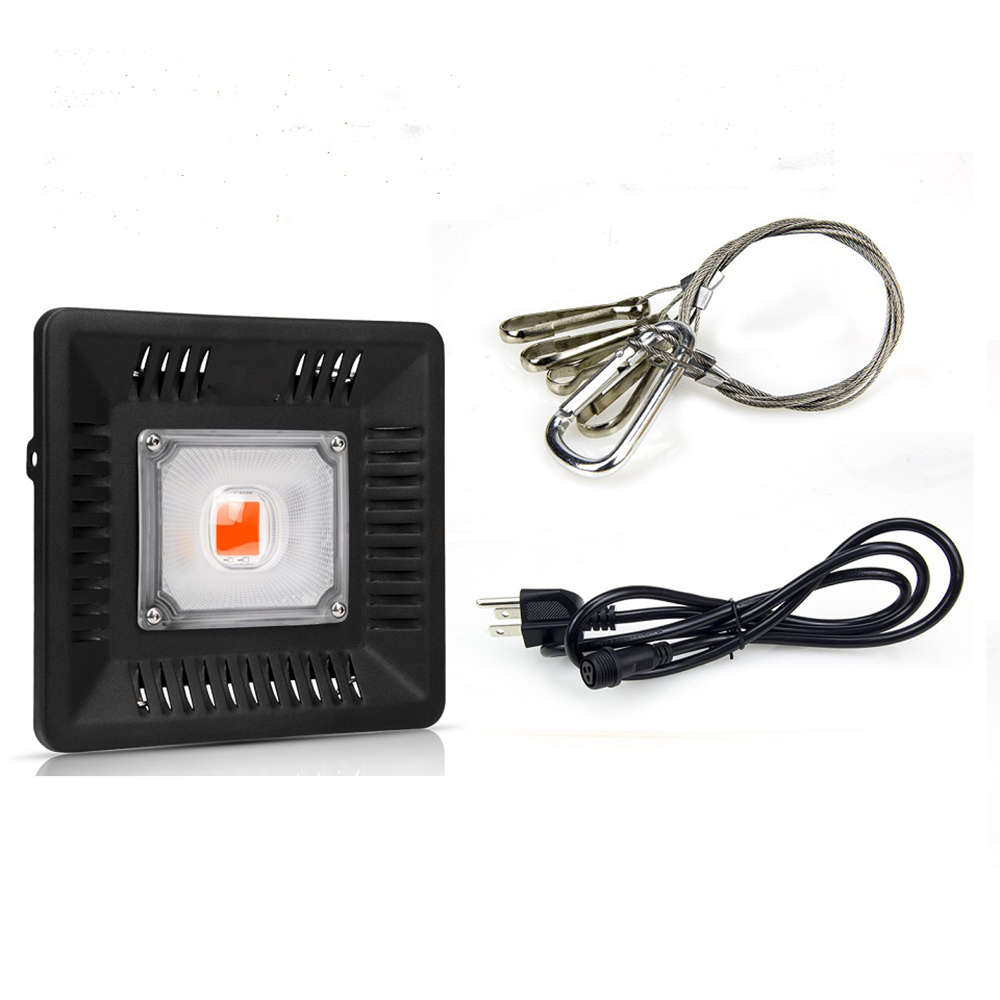 100W Indoor Garden Double Cob LED Grow Light Full Spectrum Ultra-Thin Growth Lamp for Flower Vegetab