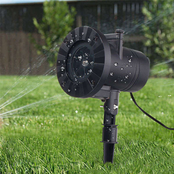 12 Patterns 4 LED Projector Light Stage Light  Motion Rotating Spot Light Christmas Halloween