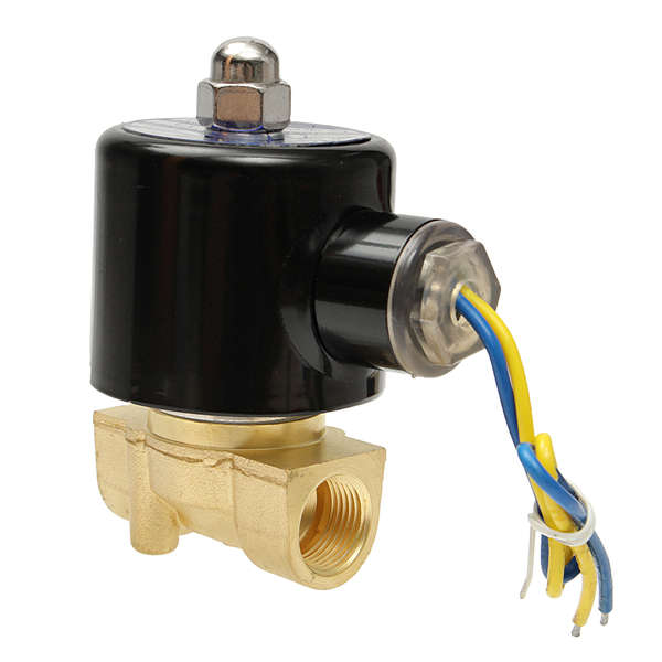 DC 12V 3/8 Inch Brass Water Gas Fuel Electric Solenoid Valve