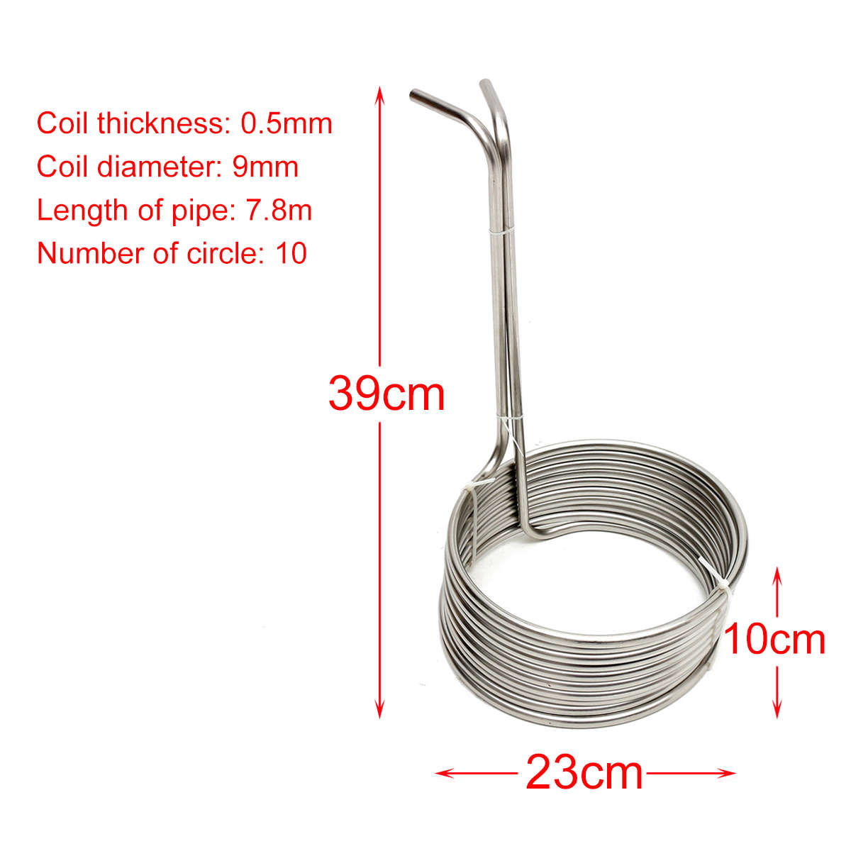 Super Efficient Stainless Steel Cooling Coil Home Brewing Wort Chiller Pipe