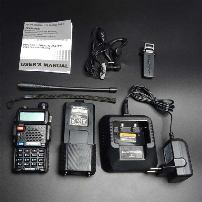 Upgrade BaoFeng UV-5R Walkie Talkie VH/UHF Dual Band Two Way Radio Transceiver 3800mah Battery