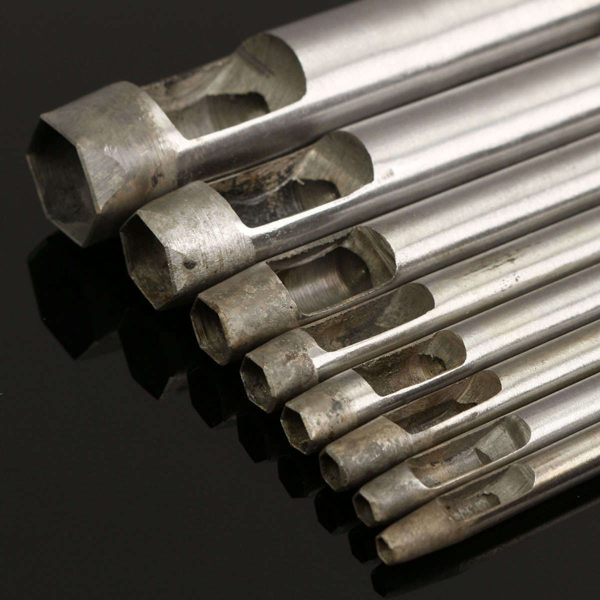 DIY Leather Carbon Steel Hollow Hexagon Leather Punch Hole Craft Punch Tool