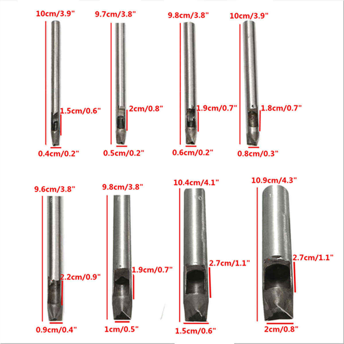 DIY Leather Carbon Steel Hollow Hexagon Leather Punch Hole Craft Punch Tool