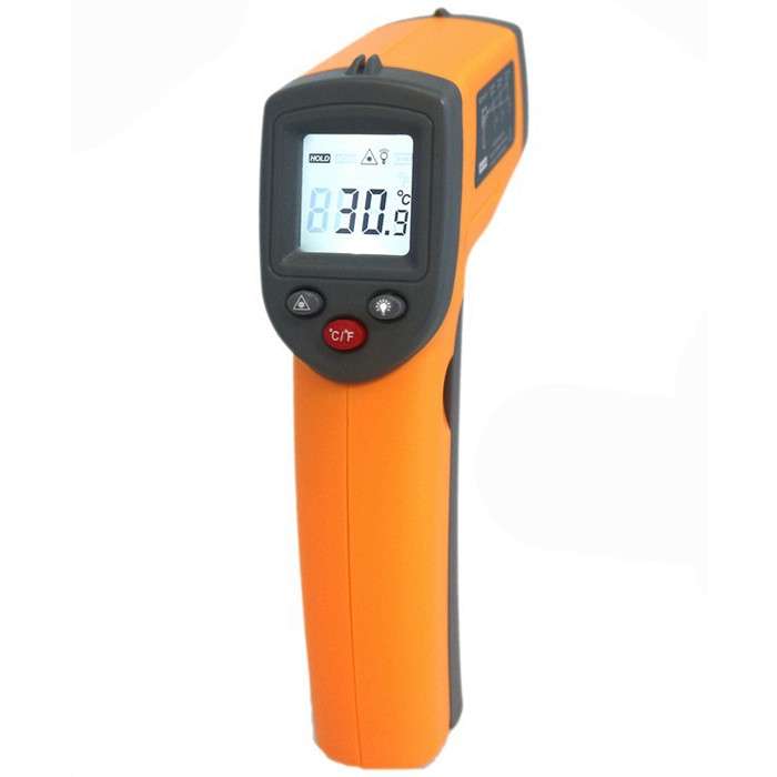 GS320 Laser Digital LCD IR Infrared Thermometer Auto Temperature Meter Gun Non Contact Sensor -50C
