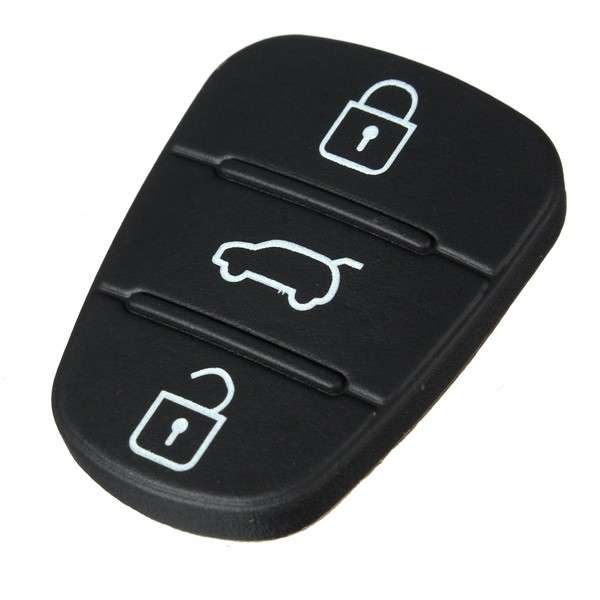 3 Button Remote Key Fob Case Shell Rubber Pad For Hyundai I10 I20 I30 Flip Key