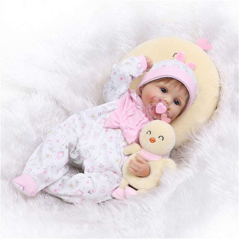 NPK 17`` Realistic Handmade Reborn Baby Doll Soft Silicone Vinyl Lifelike Newborn