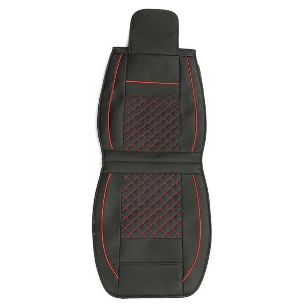 + 10pcs PU Leather Car Seat Cover 5 Seat Front and Rear Seat Cover Set Full Surround Needlework