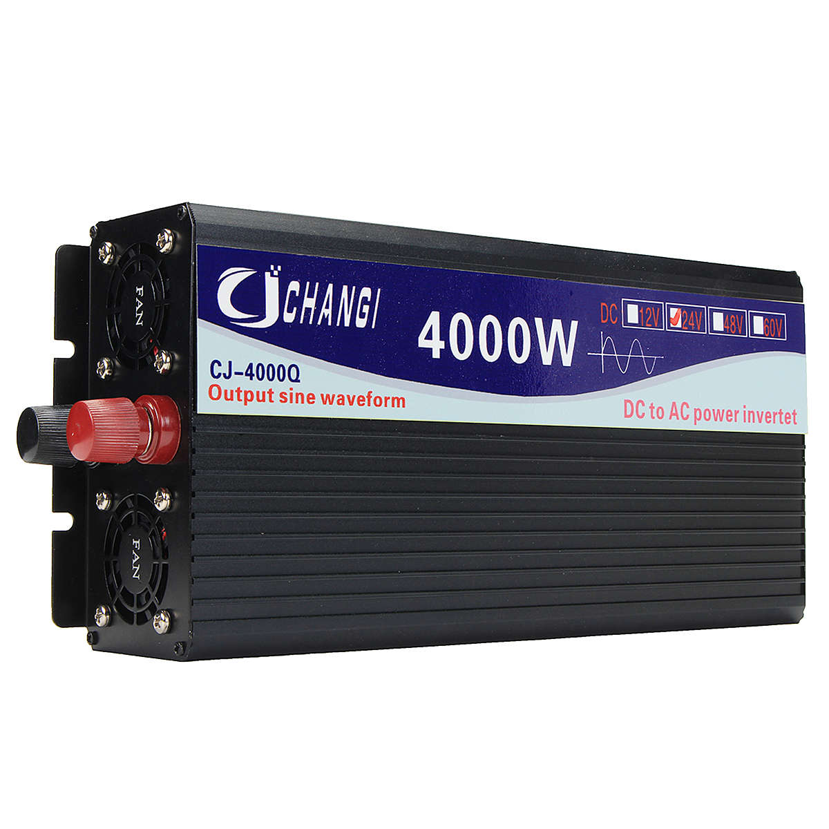 Intelligent Color Screen Pure Sine Wave Power Inverter 12V/24V To 220V 3000W/4000W/5000W Converter