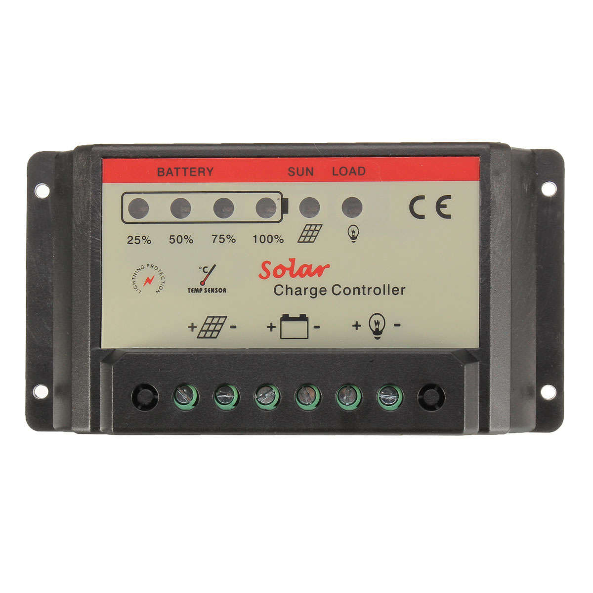 12V/24V 10A PWM Solar Charger Controller Battery Charging Regulator