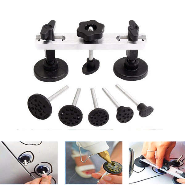 7pcs Car Body Dent Puller Remover Paintless Polygon Bridge Repair Tool