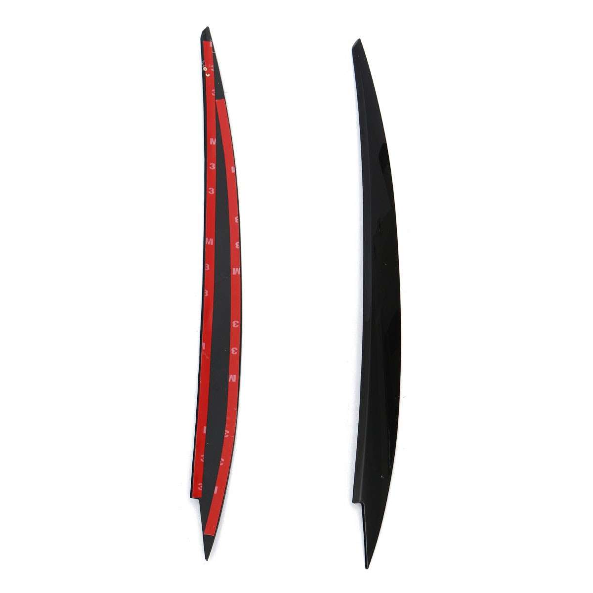 Black Headlight Eyebrow Eyelids Decor For VW Golf 7 VII GTI R MK7 2013 2014 2015