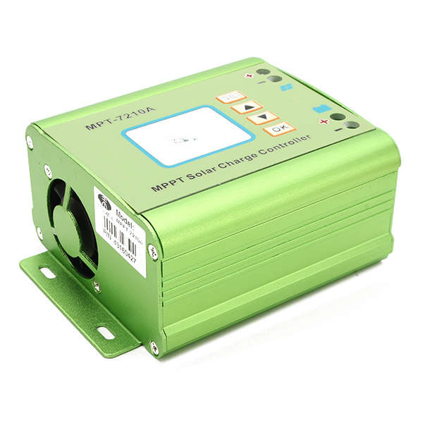 MPT-7210A Aluminum Alloy MPPT Solar Panel Charge Controller with LCD Display