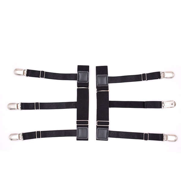 Men Shirt Stays Garters Leg Suspenders Adjustable Elastic Shirt Holder Casual Leg Braces