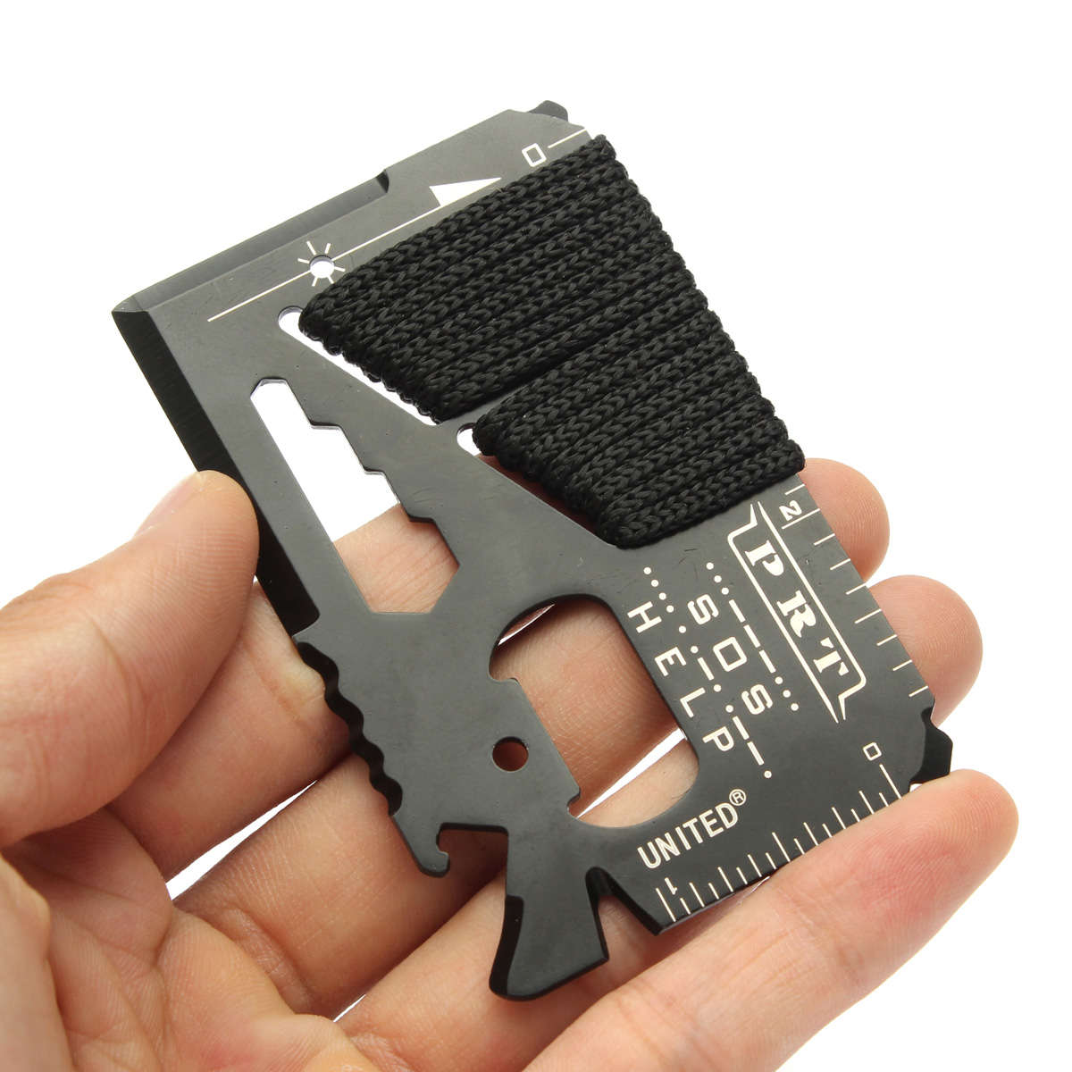 14 In 1 Stainless Steel Multi-function Saber Cards Camping Tool Gadgets