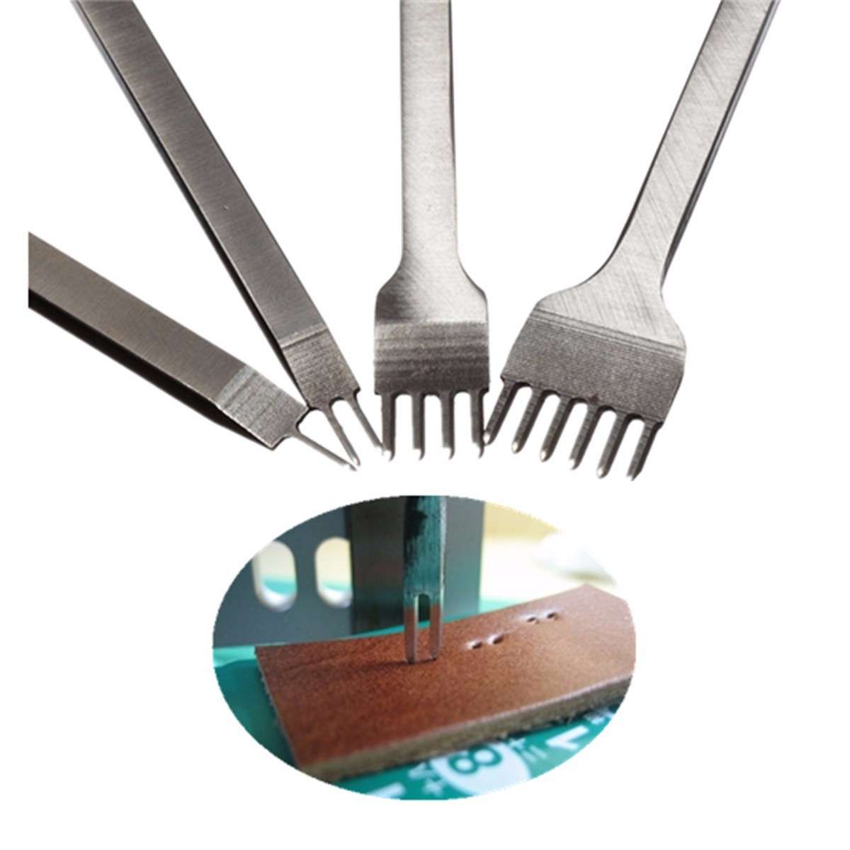 5mm Leather Craft Leather Craft Hole Stitching Punch Tools 1/2/4/6