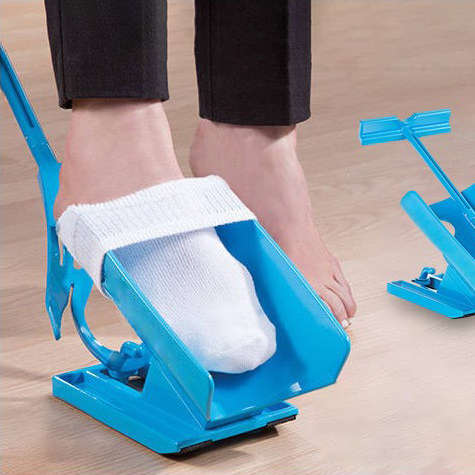 Easy On Off Sock Aid Kit Sock Helper No Bending Stretching for Pregnancy and Injuries Living Tool