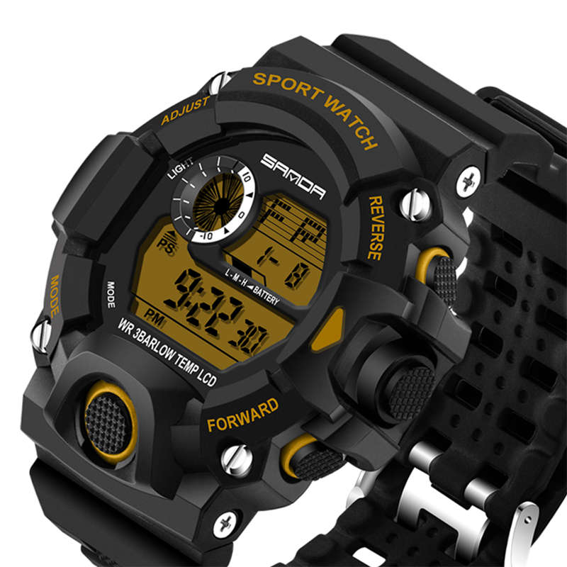 SANDA 326 Fashion Men Digital Watch Multifunction Waterproof Outdoor Sports Watch