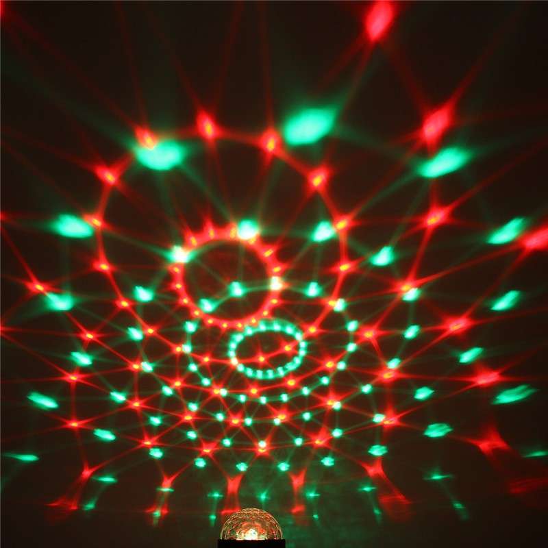 3W Sound Active RGB Party Crystal Magic Ball LED Stage Effect Lighting + IR Remote