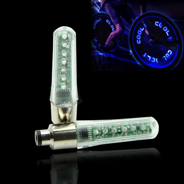 7LED Bicycle Wheel Valve Tire Tyre Double Sense LED Letter Light