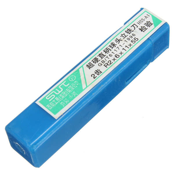 Radius 2mm 2 Flute Ball Nose End Mill CNC Router Bit R2x6x11x55