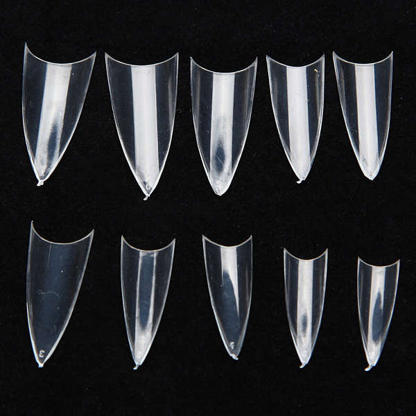 500pcs False Sharp Ending Stiletto Acrylic Nail Art Tips
