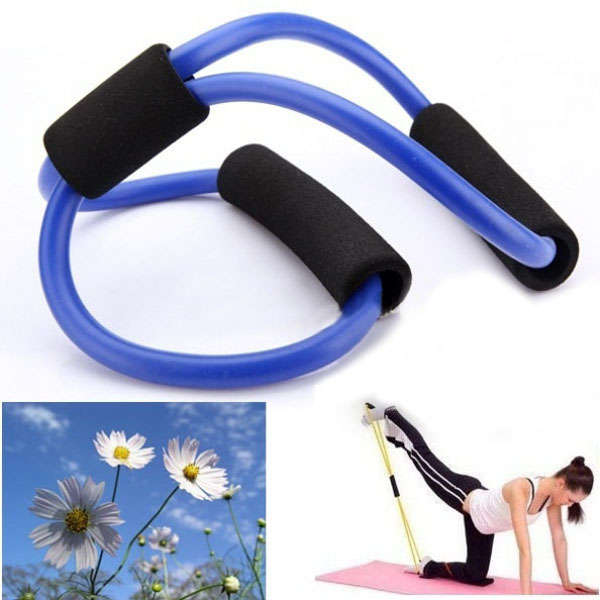 Resistance Bands Tube Fitness Muscle Workout Exercise Yoga Tubes *FREE SHIPPING