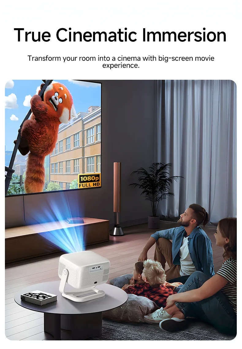 Full HD 1920*1080P Projector Portable Android 13 3D LED Video Projectors