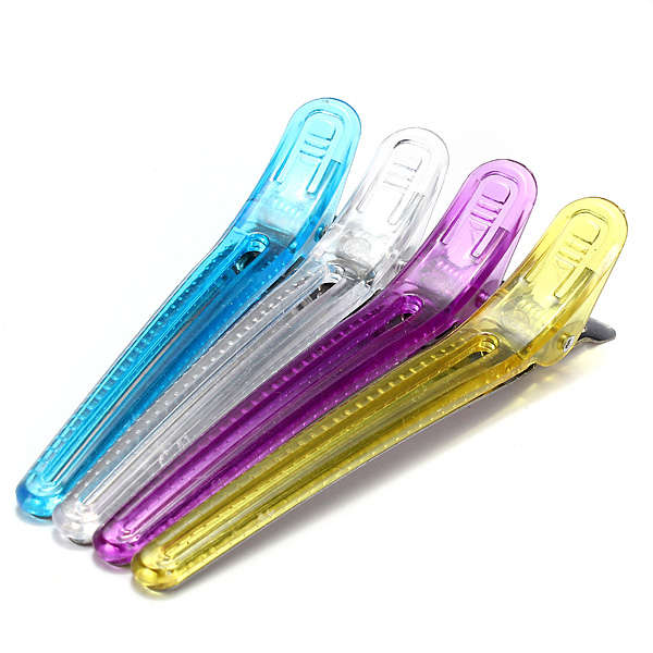 12Pcs Colorful Salon Hairdressing Clips Clamps Hair Grip