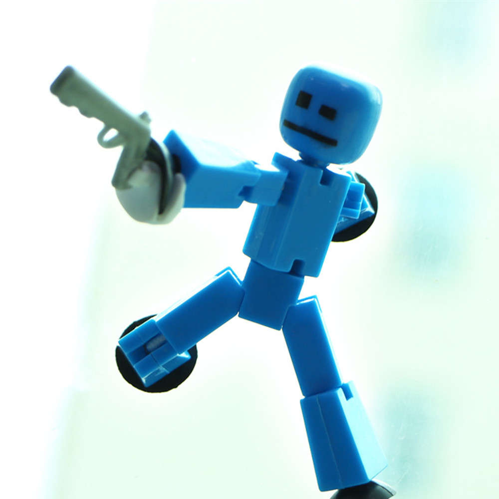 Stikbot Sucker Suction Cup Funny Deformable Sticky Robot Action Figure Toy (Number 1)